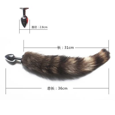 Pakai nyaman Anal Plug Toys Silikon Fox Tail Anal Plug Tail Anal Toys Wanita