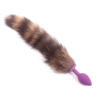 Pakai nyaman Anal Plug Toys Silikon Fox Tail Anal Plug Tail Anal Toys Wanita