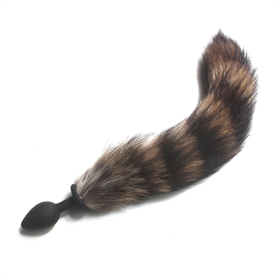 Pakai nyaman Anal Plug Toys Silikon Fox Tail Anal Plug Tail Anal Toys Wanita