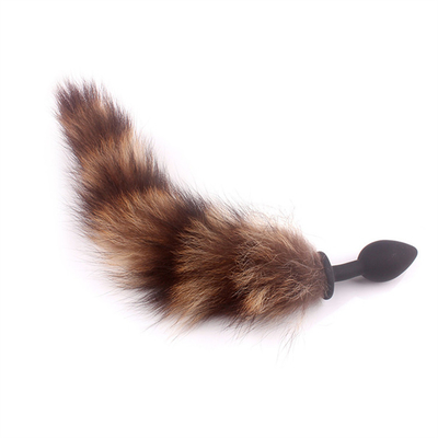 Pakai nyaman Anal Plug Toys Silikon Fox Tail Anal Plug Tail Anal Toys Wanita