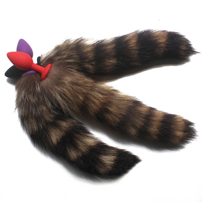 Pakai nyaman Anal Plug Toys Silikon Fox Tail Anal Plug Tail Anal Toys Wanita