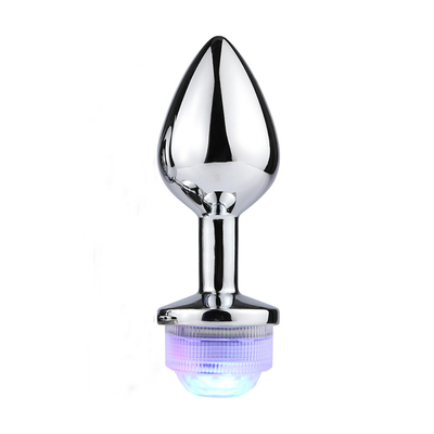 Mengubah warna Anus Pembesaran Anus Kaki Plug Dengan Remote Anal Light Up Plug Anal Plug Dengan Lampu Led