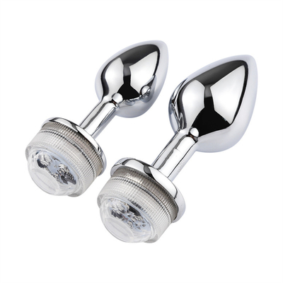 Mengubah warna Anus Pembesaran Anus Kaki Plug Dengan Remote Anal Light Up Plug Anal Plug Dengan Lampu Led