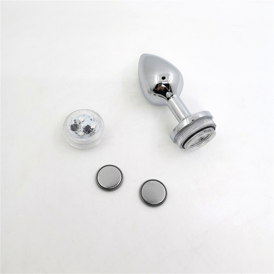 Mengubah warna Anus Pembesaran Anus Kaki Plug Dengan Remote Anal Light Up Plug Anal Plug Dengan Lampu Led
