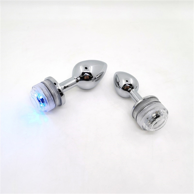 Mengubah warna Anus Pembesaran Anus Kaki Plug Dengan Remote Anal Light Up Plug Anal Plug Dengan Lampu Led