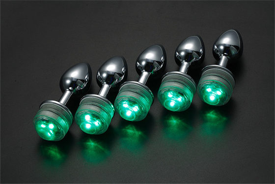 Mengubah warna Anus Pembesaran Anus Kaki Plug Dengan Remote Anal Light Up Plug Anal Plug Dengan Lampu Led
