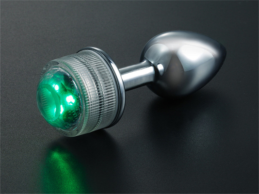 Mengubah warna Anus Pembesaran Anus Kaki Plug Dengan Remote Anal Light Up Plug Anal Plug Dengan Lampu Led