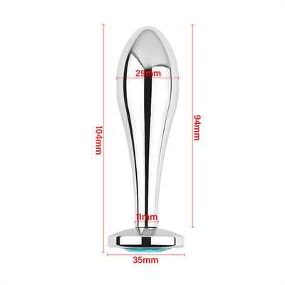 Black Hot Metal Anal Plug Untuk Wanita Penis Dan Vagina Mainan Seks