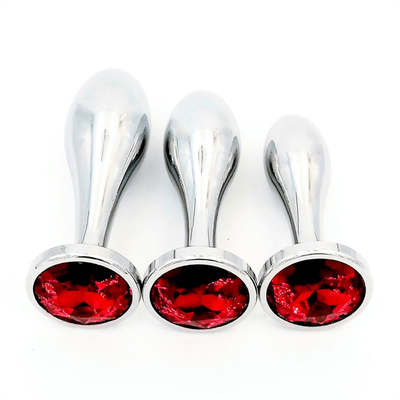 Black Hot Metal Anal Plug Untuk Wanita Penis Dan Vagina Mainan Seks