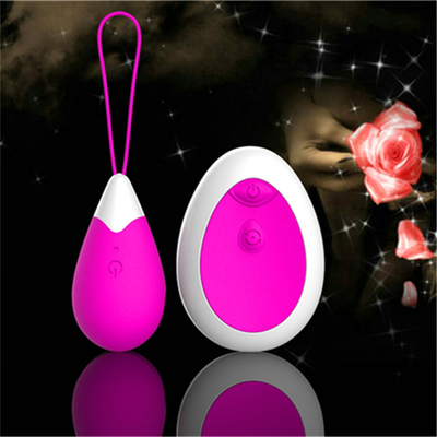 Silikon 10 Frekuensi Remote Control Jump Love Egg Vibrator