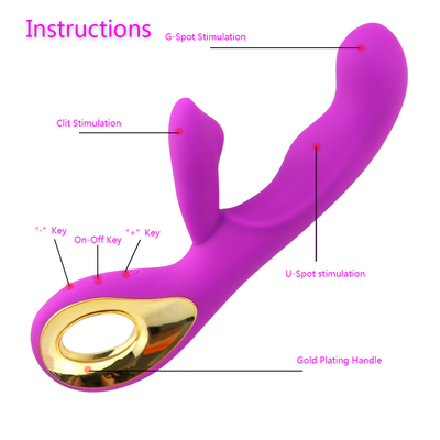 10 kecepatan Rechargeable Stimulator Klitoris Dewasa Intim Dewasa Sex Toy Untuk Wanita