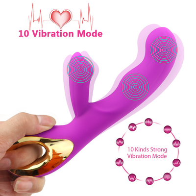 10 kecepatan Rechargeable Stimulator Klitoris Dewasa Intim Dewasa Sex Toy Untuk Wanita
