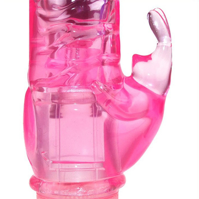 Rabbit Glans Penis G-Spot Vibrator Alat Wanita Silicone Vibration Vibrating dildo