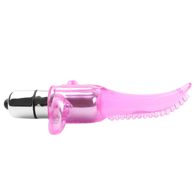 Vibrator bibir mulut lidah merangsang klitoris produk seks Vibrator lidah untuk wanita