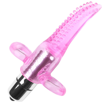 Vibrator bibir mulut lidah merangsang klitoris produk seks Vibrator lidah untuk wanita