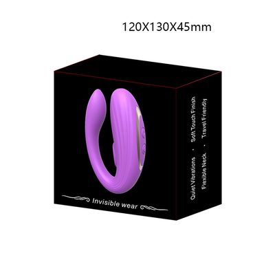 Tidak terlihat memakai alat pijat anal dan klitoris yang terbuat dari silikon medis bentuk U G spot vibrator mainan seks untuk wanita