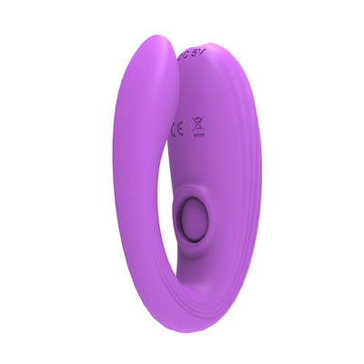 Tidak terlihat memakai alat pijat anal dan klitoris yang terbuat dari silikon medis bentuk U G spot vibrator mainan seks untuk wanita