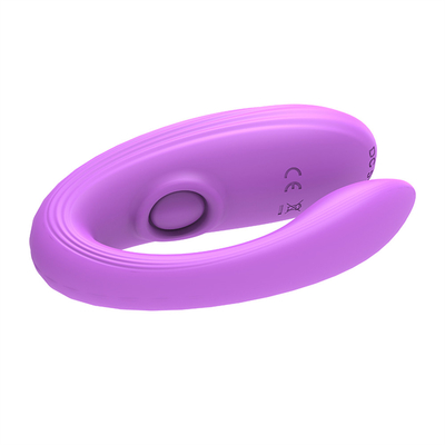Tidak terlihat memakai alat pijat anal dan klitoris yang terbuat dari silikon medis bentuk U G spot vibrator mainan seks untuk wanita