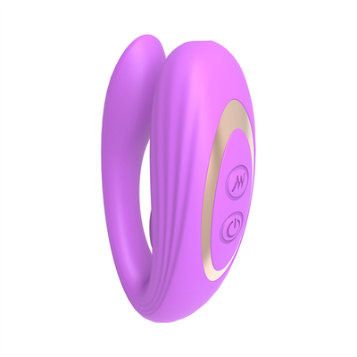 Tidak terlihat memakai alat pijat anal dan klitoris yang terbuat dari silikon medis bentuk U G spot vibrator mainan seks untuk wanita
