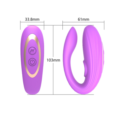Tidak terlihat memakai alat pijat anal dan klitoris yang terbuat dari silikon medis bentuk U G spot vibrator mainan seks untuk wanita
