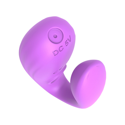 Tidak terlihat memakai alat pijat anal dan klitoris yang terbuat dari silikon medis bentuk U G spot vibrator mainan seks untuk wanita