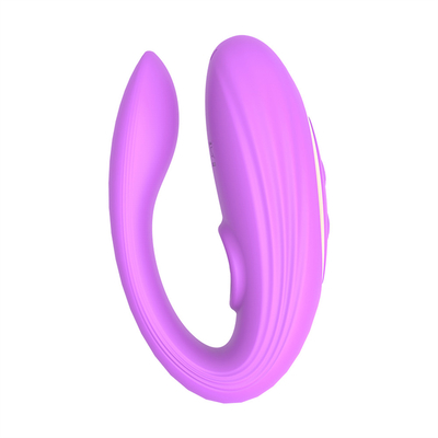 Tidak terlihat memakai alat pijat anal dan klitoris yang terbuat dari silikon medis bentuk U G spot vibrator mainan seks untuk wanita