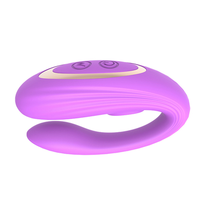 Tidak terlihat memakai alat pijat anal dan klitoris yang terbuat dari silikon medis bentuk U G spot vibrator mainan seks untuk wanita
