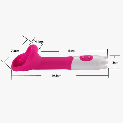12 Kecepatan Vibrator Lidah Stimulator Klitoris Pompa Putri Puting Vagina Pijat Sikat