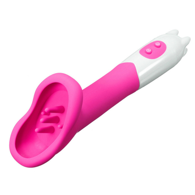 12 Kecepatan Vibrator Lidah Stimulator Klitoris Pompa Putri Puting Vagina Pijat Sikat