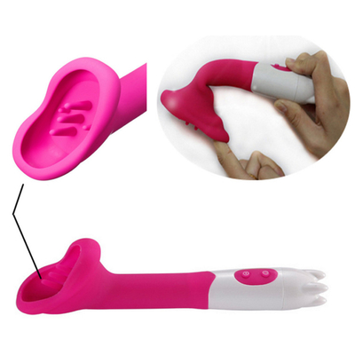 12 Kecepatan Vibrator Lidah Stimulator Klitoris Pompa Putri Puting Vagina Pijat Sikat