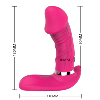 G spot Invisible Butterfly Vibrating Rotatable dildo Panties Stimulator Klitoris Dildo Vibrator Untuk Wanita