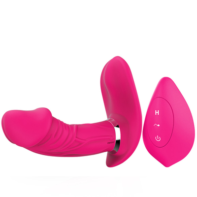 G spot Invisible Butterfly Vibrating Rotatable dildo Panties Stimulator Klitoris Dildo Vibrator Untuk Wanita