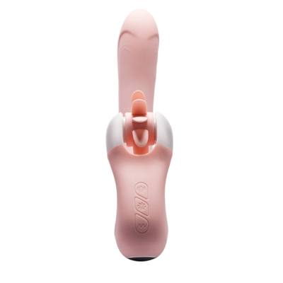 Lidah Oral Menjilat Klitoris Vibrator Pemanasan Cerdas Rotasi Lidah Vibrator Mainan Seks Untuk Wanita