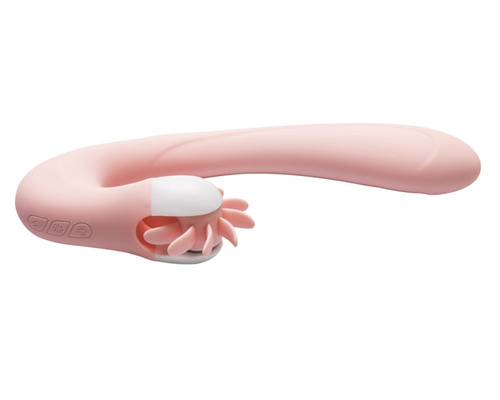 Lidah Oral Menjilat Klitoris Vibrator Pemanasan Cerdas Rotasi Lidah Vibrator Mainan Seks Untuk Wanita