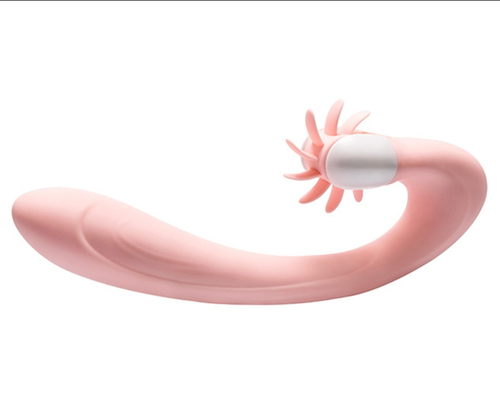 Lidah Oral Menjilat Klitoris Vibrator Pemanasan Cerdas Rotasi Lidah Vibrator Mainan Seks Untuk Wanita