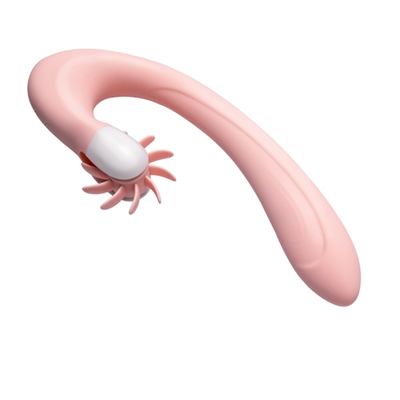 Lidah Oral Menjilat Klitoris Vibrator Pemanasan Cerdas Rotasi Lidah Vibrator Mainan Seks Untuk Wanita