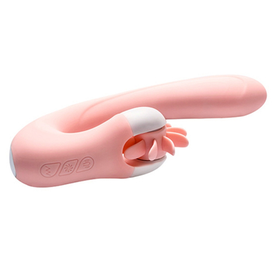 Lidah Oral Menjilat Klitoris Vibrator Pemanasan Cerdas Rotasi Lidah Vibrator Mainan Seks Untuk Wanita