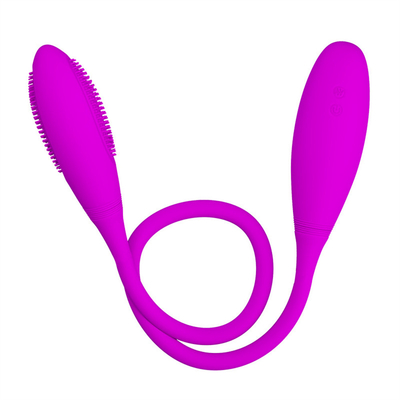Anal Double Vibrator 6 Multi-Speed G-spot Vibrator Telur Rechargeable Vibrator Klitoris Untuk Pasangan