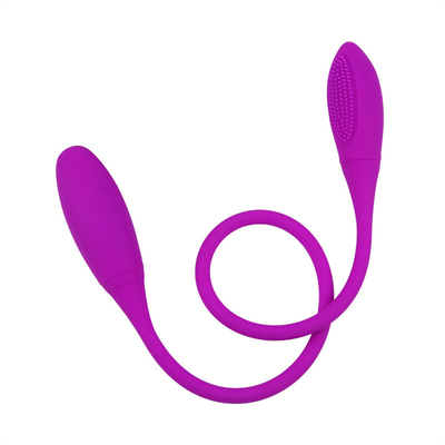 Anal Double Vibrator 6 Multi-Speed G-spot Vibrator Telur Rechargeable Vibrator Klitoris Untuk Pasangan