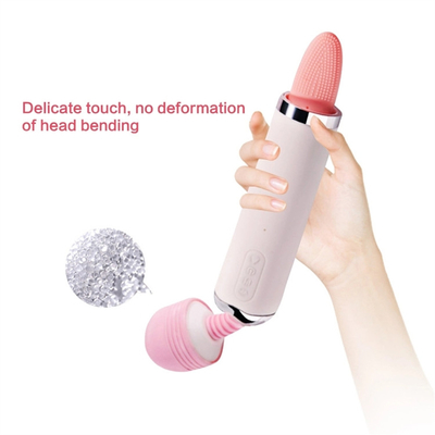 Dual Heed AV Tongue Licking Tongue Suction Vibrator Vagina Pussy Massage Vibrator Masturbasi Wanita