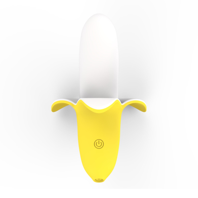 Bentuk Pisang mainan seks dewasa G-spot vagina menjilat Vibrator untuk wanita seksi Pisang mainan Vibrating Stimulator Vibrator