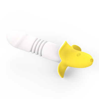 Bentuk Pisang mainan seks dewasa G-spot vagina menjilat Vibrator untuk wanita seksi Pisang mainan Vibrating Stimulator Vibrator
