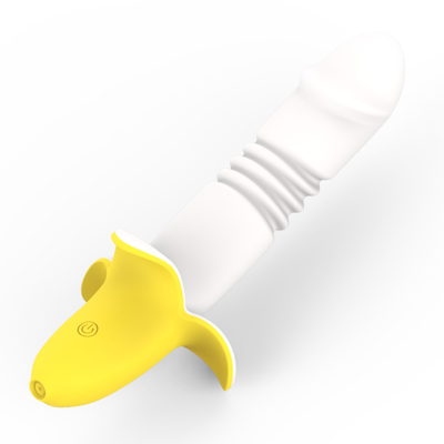 Bentuk Pisang mainan seks dewasa G-spot vagina menjilat Vibrator untuk wanita seksi Pisang mainan Vibrating Stimulator Vibrator