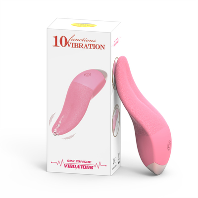 Desain baru lidah vibrator menjilat G-spot pijat vibrator klitoris wanita masturbator lidah berbentuk vibrator