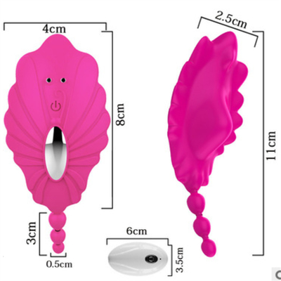 Wanita Wireless Vibrator remote control Invisible Egg Jumping Wear Butterfly Shade Cover Perangkat Penghiburan Diri Dewasa