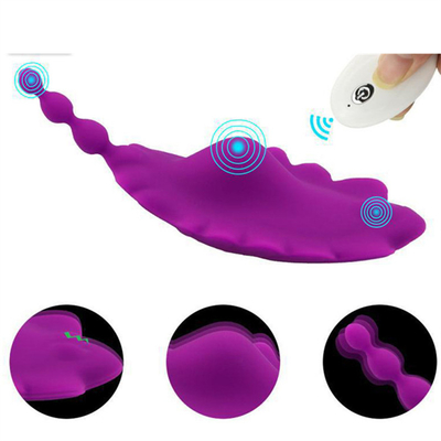 Wanita Wireless Vibrator remote control Invisible Egg Jumping Wear Butterfly Shade Cover Perangkat Penghiburan Diri Dewasa