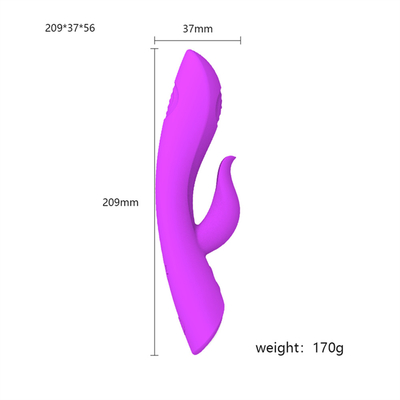 Hot Secret Recharger Vibrator dengan Fungsi Double Side Tap Vegina G Spot Rabbit Vibrator Adult Sex Toy untuk Wanita