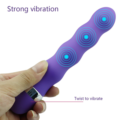 Vibrator pijat multi-stimulasi Vagina bergetar Dildo Stimulasi Klitoris untuk wanita