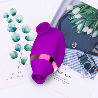 USB Rechargeable Silicone Nipple Menghisap Vibrator Klitoris Menjilat Vibrator Mainan Seks Untuk Wanita