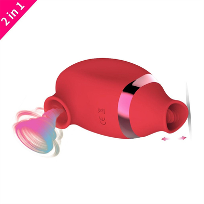 USB Rechargeable Silicone Nipple Menghisap Vibrator Klitoris Menjilat Vibrator Mainan Seks Untuk Wanita